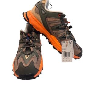 Adidas Women's Hyperturf Adventure Shoes Olive Green Orange soles size 9 NEW
